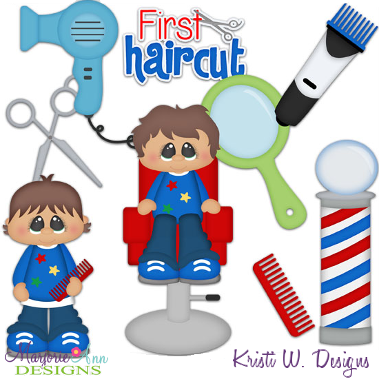 My First Haircut-Boy SVG Cutting Files + Clipart - Click Image to Close